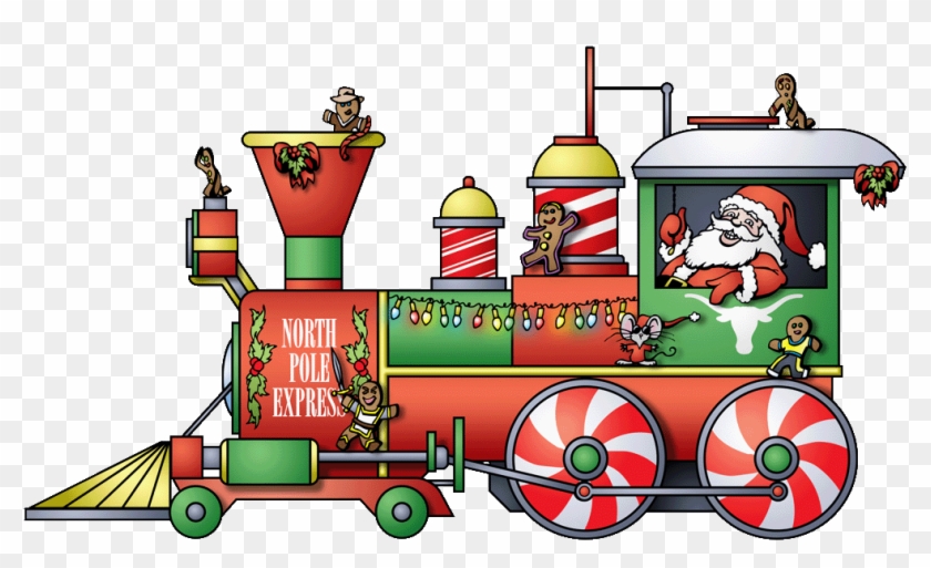 Locomotive Clipart Christmas Train - Christmas Train Cartoon - Free  Transparent PNG Clipart Images Download