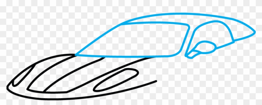 Car Drawing Tutorial For Kids - Step By Step Drawing Ferrari #951070