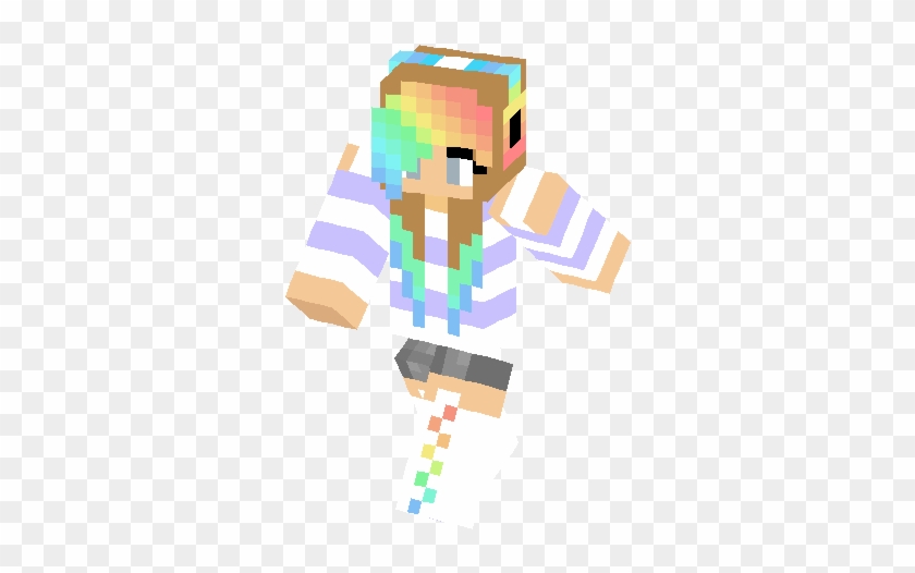 Minecraft Girl Skin transparent background PNG cliparts free download