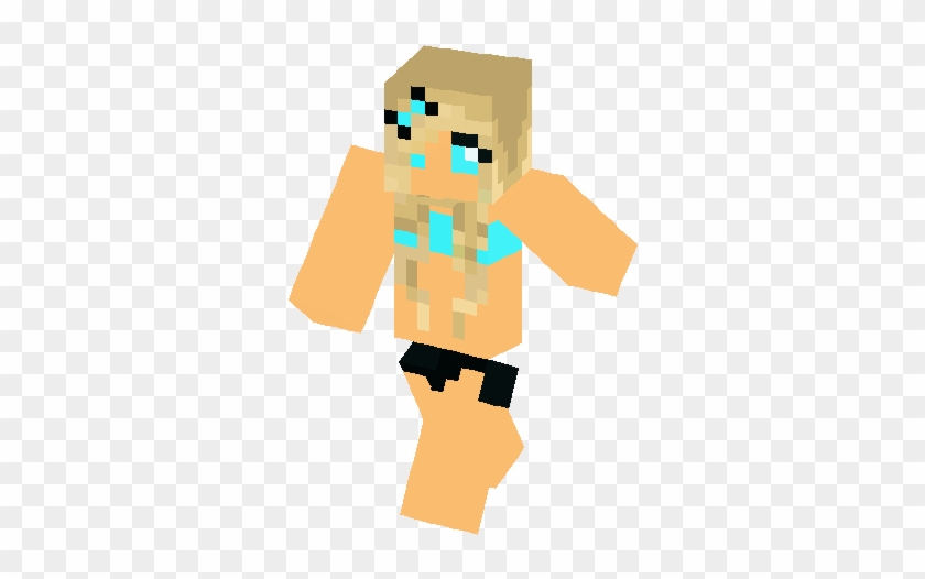 Download and share clipart about Sexy Aqua Bikini Girl Skin - Minecraft Bik...