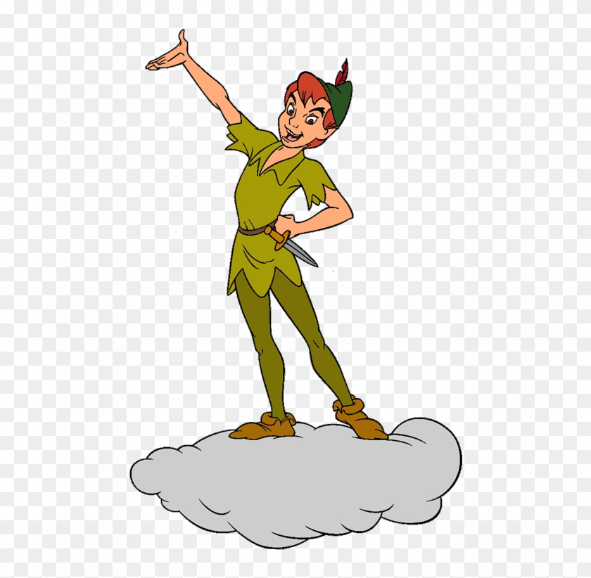 Tinkerbell Peter Pan Clip Art - Peter Pan On A Cloud #951261