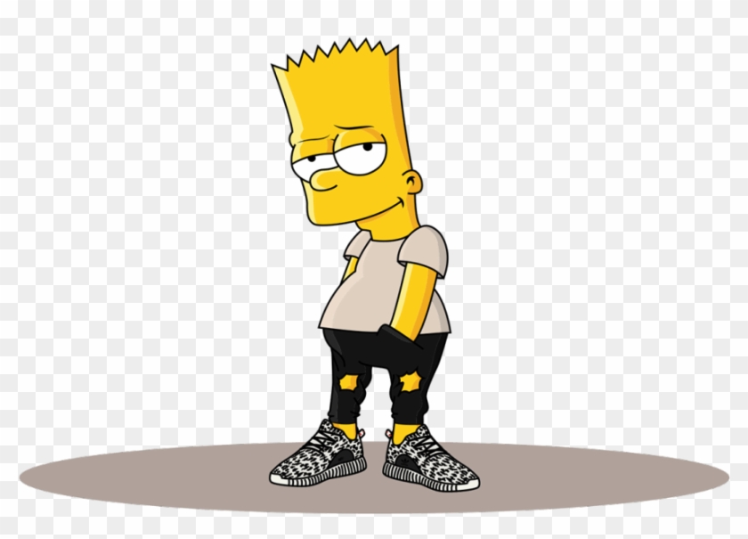 Adidas Clipart Cartoon - Bart Simpson Supreme #951290