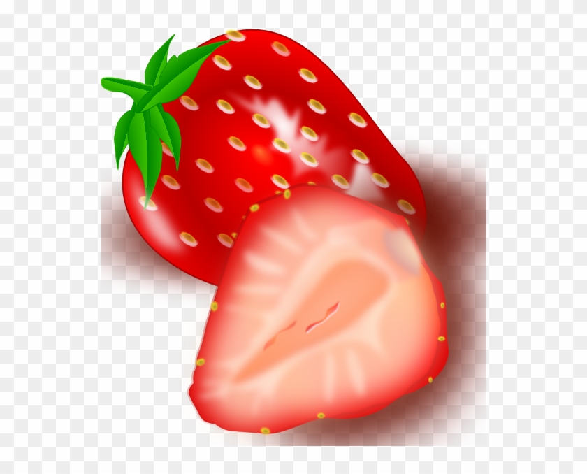 Strawberry 2 Clip Art - Custom Strawberries Shower Curtain #951316