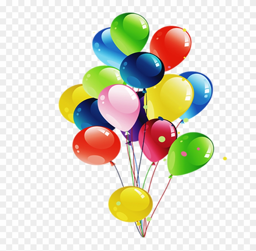 Balloon Birthday Gift Party Clip Art - Balloon And Gift Png #951324