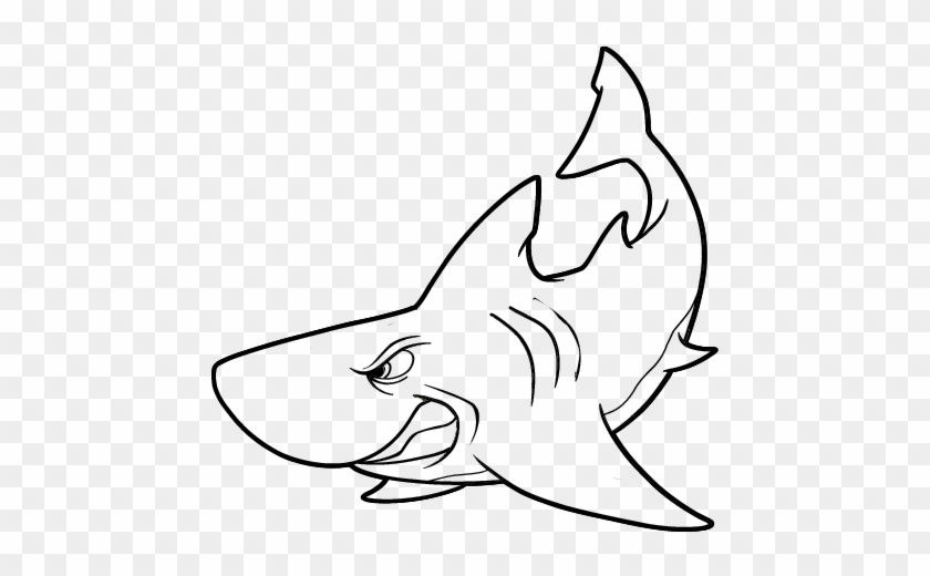 Dibujo Tiburon Blanco Imagui - Tiburon De La Sirenita #951374