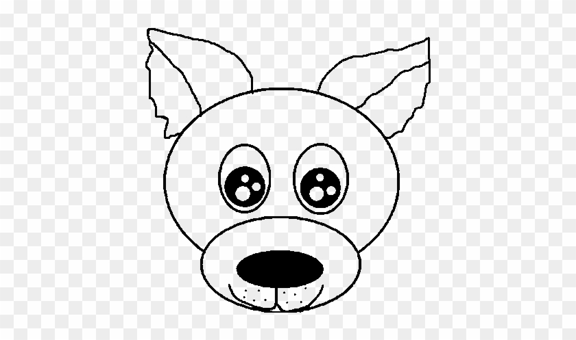 Dibujo De Cara De Cachorro Para Colorear - Cane Disegno Muso #951393