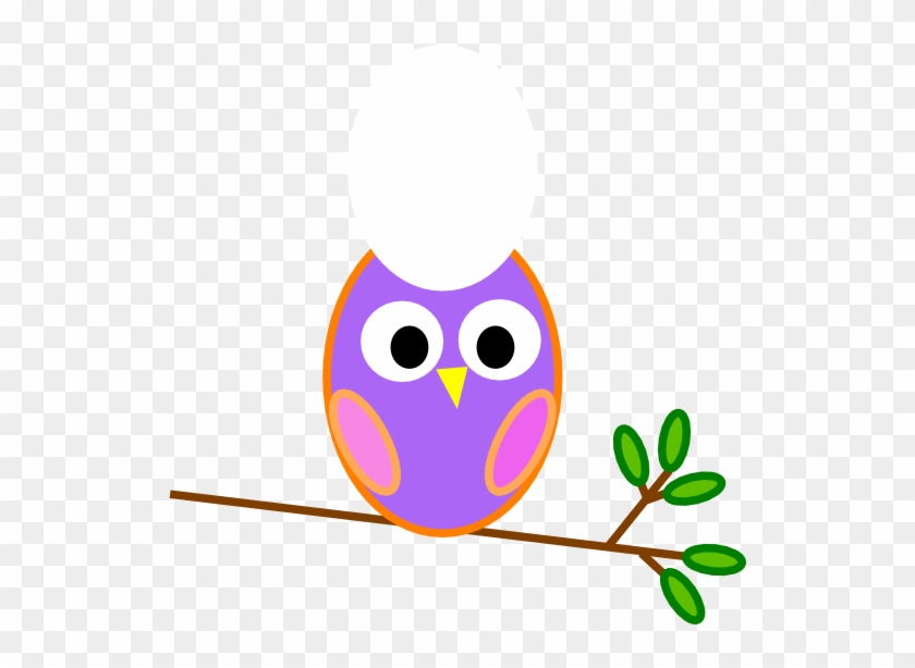 Pinkish Purple - Mod Owl Clip Art #951521