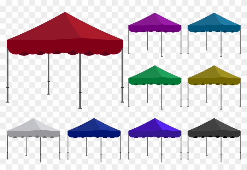 Tent Euclidean Vector Canopy Pavilion - Canopy Tent Clipart #951533