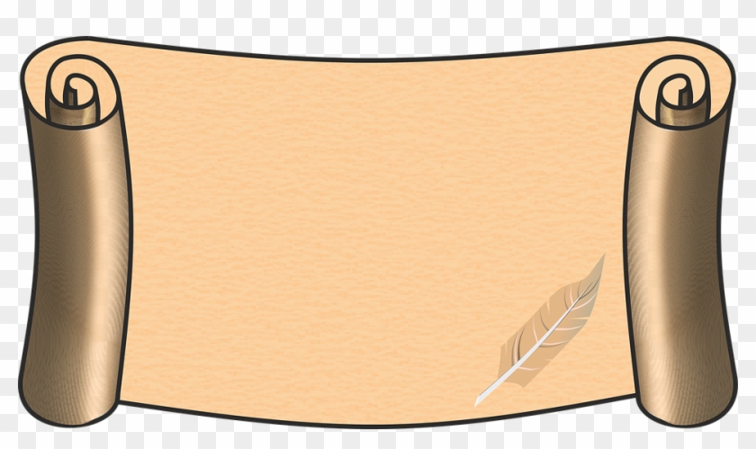 Pluma At Papel Clipart - Pergament Scroll #169749