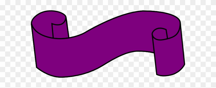 Purple Scroll Clip Art - Purple Scroll #169752
