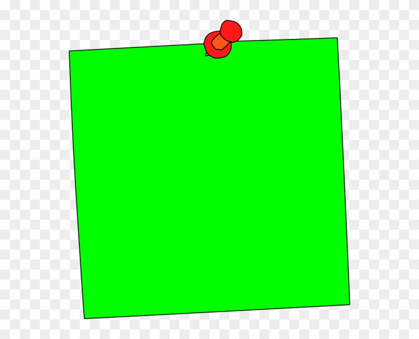 Post-it Clipart Green - Sticky Notes Green #169753