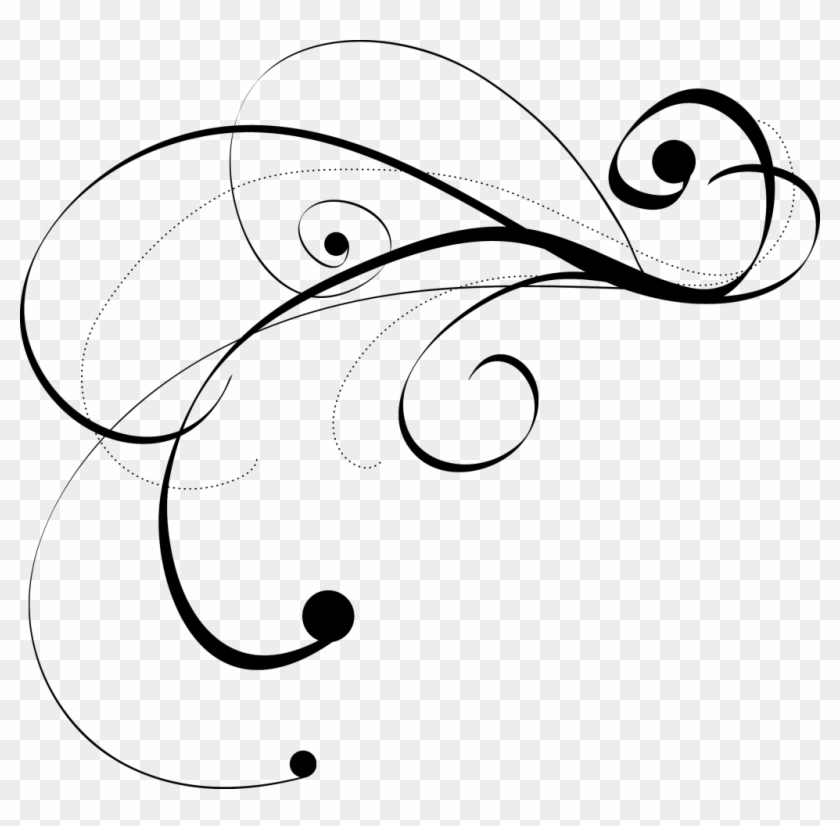 Free Flourishes Clipart Image - Wedding Clip Art Black And White #169764