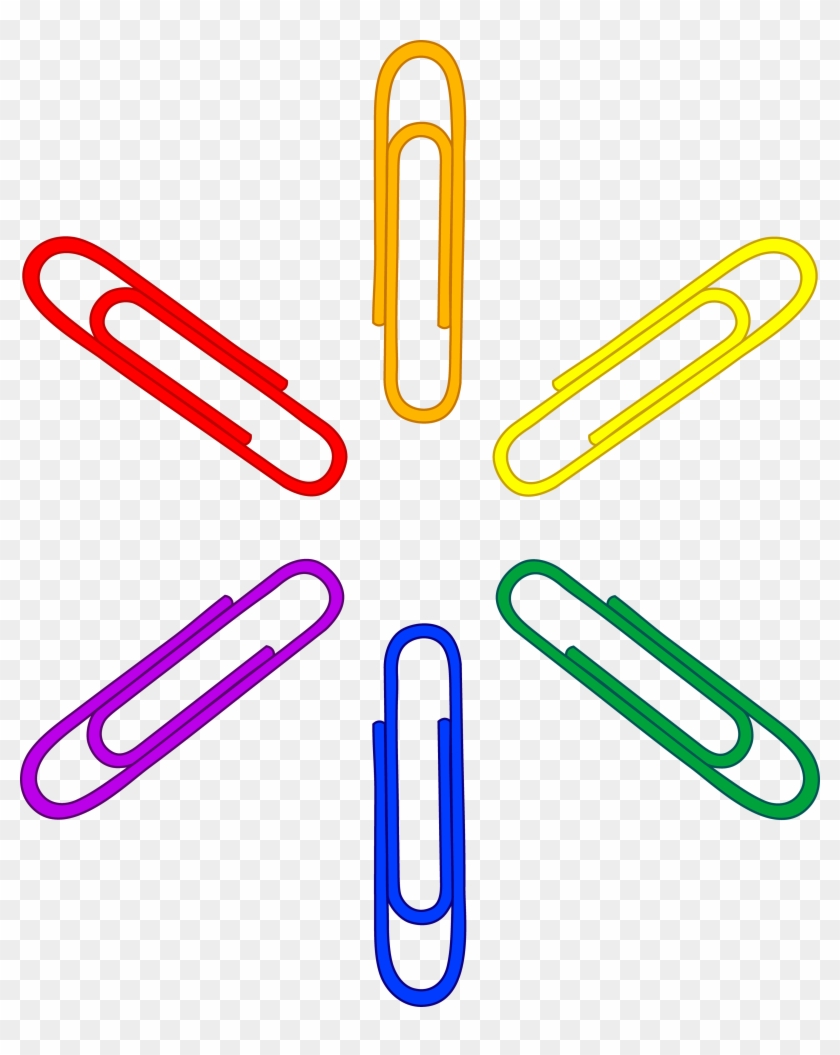 Paper Clipart - Colorful Paper Clips Png #169788