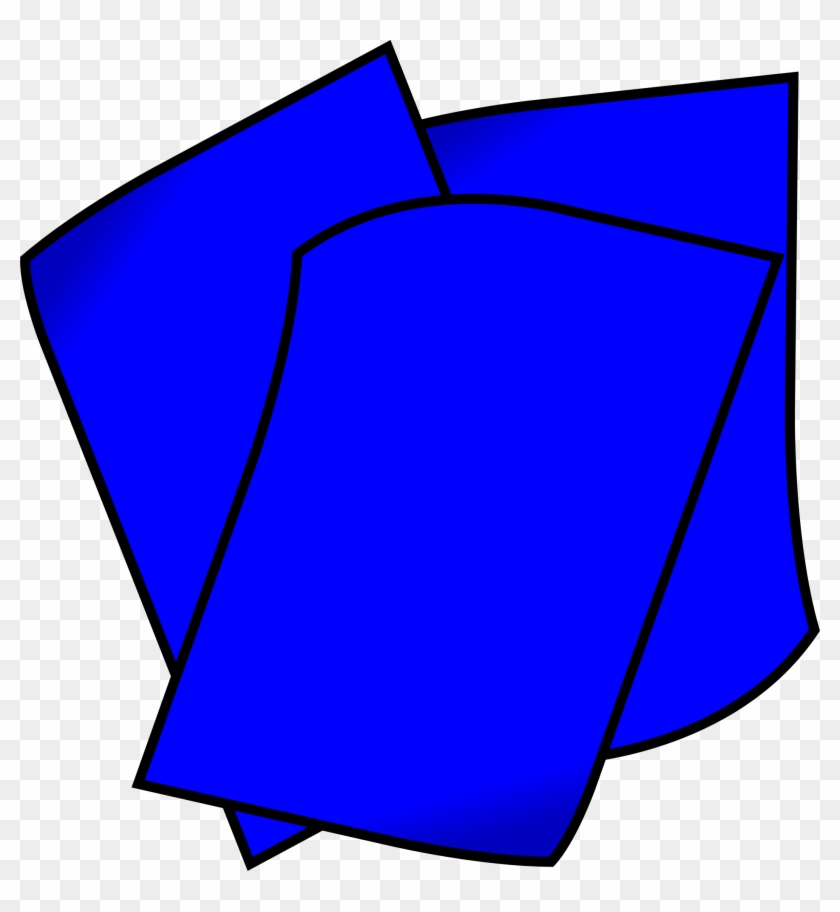 Clipart - Blue Paper Clipart #169862