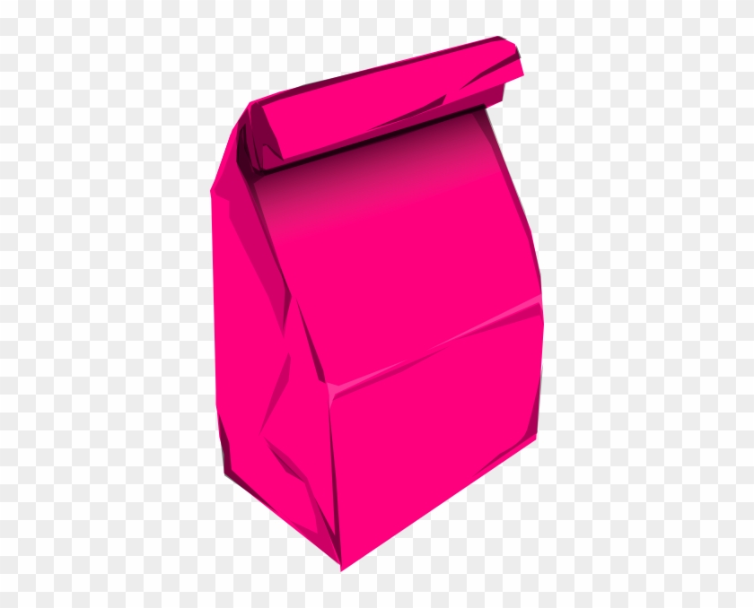 Pink Paper Bag Clip Art - Pink Lunch Box Clipart #169877
