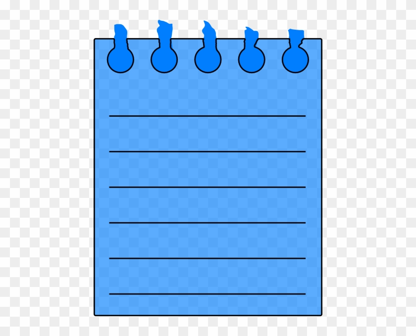 Blue Notepad Clipart #169965
