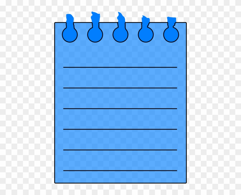 Blue Notepad Clipart #169965