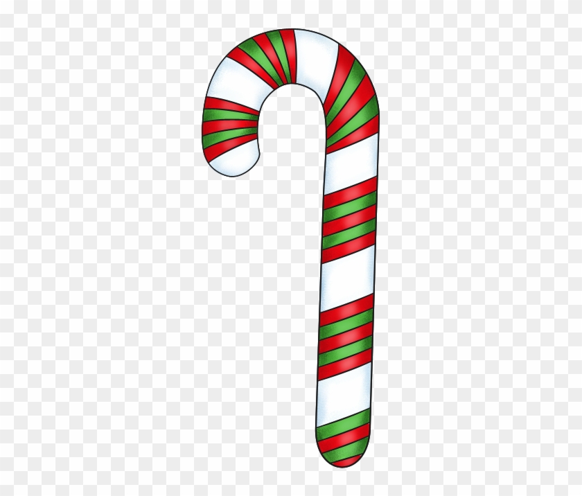 Free Christmas Graphics - Candy Cane Clipart Transparent #169994