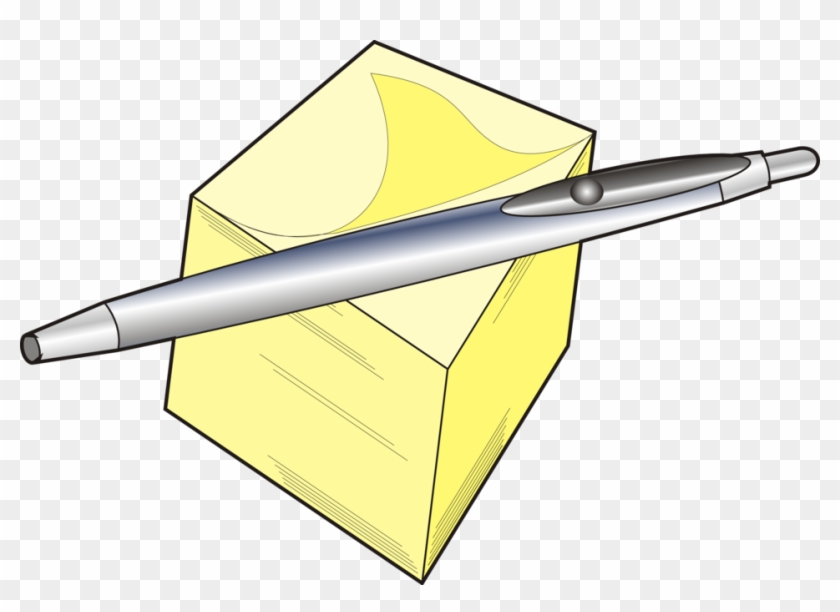 Pen And Pad - Office Supply Clip Art #169995