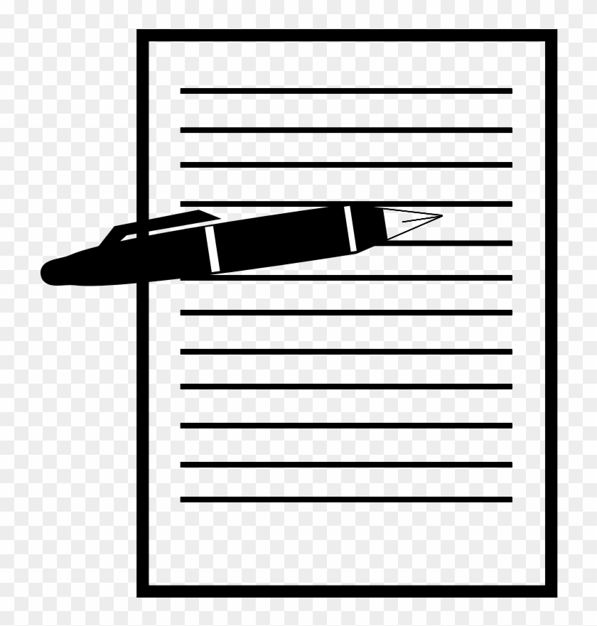 Pen And Paper Clipart - Record Sheet Clipart #170029