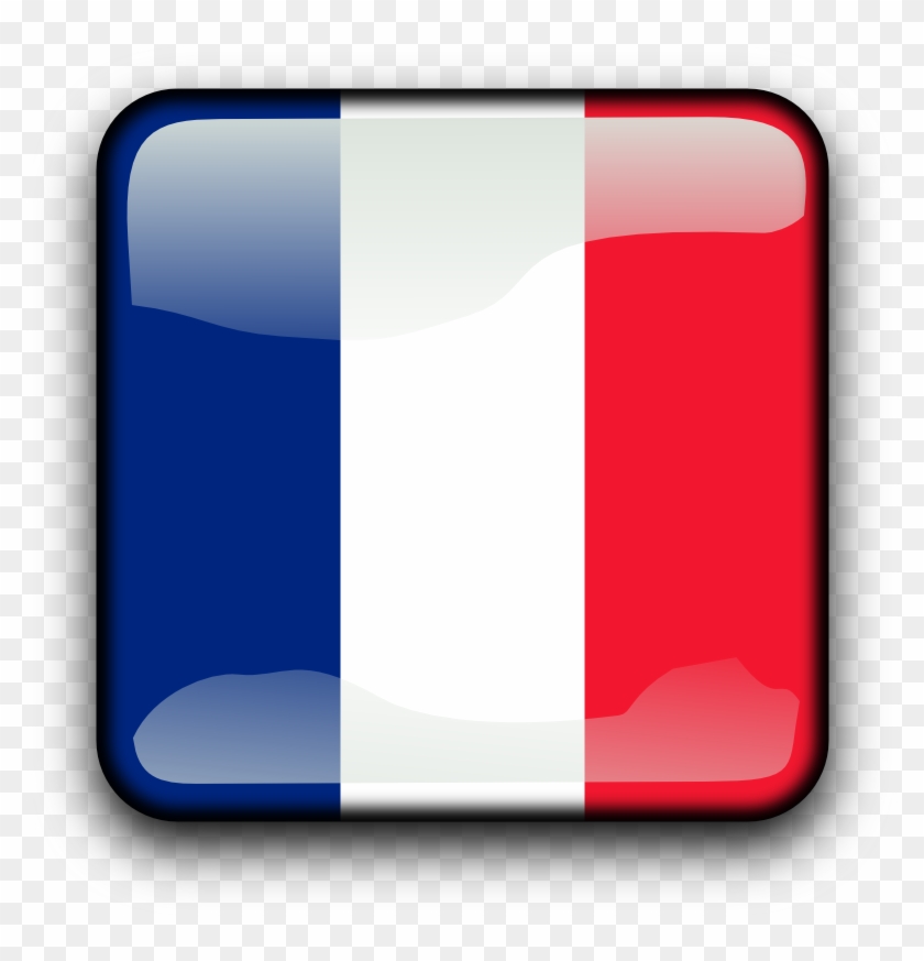 Illustration Of A French Flag Button - Top Life Toilet Stool Recommended By Gastroenterologists #170031