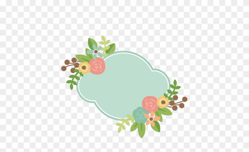 Label With Flowers Svg Scrapbook Cut File Cute Clipart - Label Png #170058