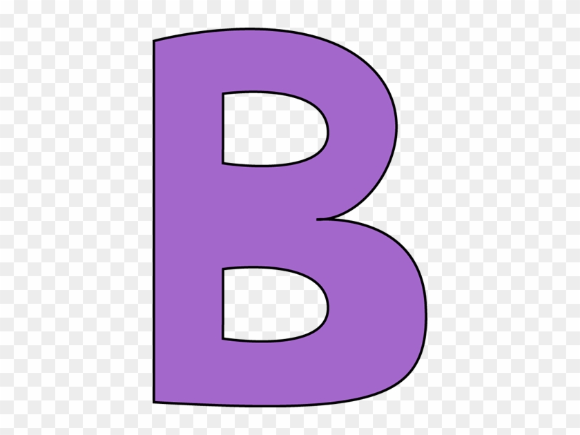 Purple Letter B Clip Art Image - Letter B Clip Art #170103