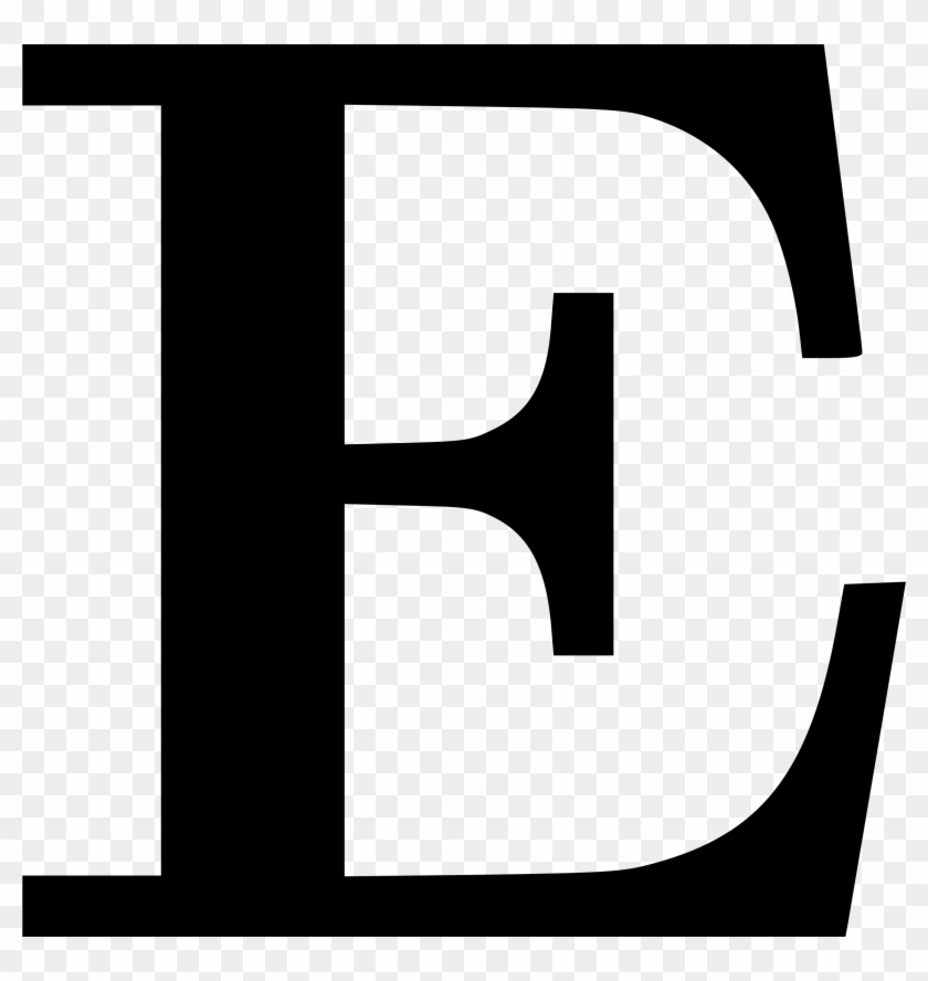 Black E Clipart - Letter E Png #170119