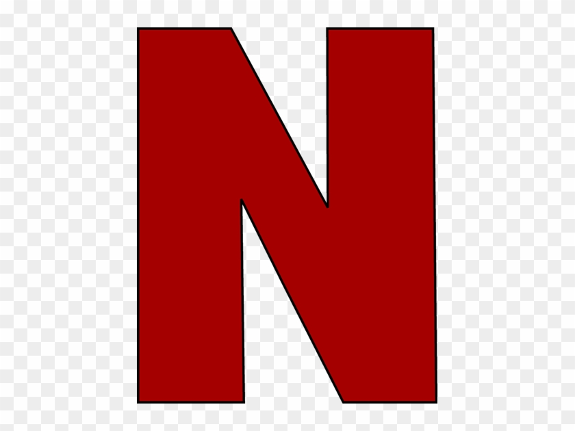 Red Letter N Clip Art - Letter N In Red #170123