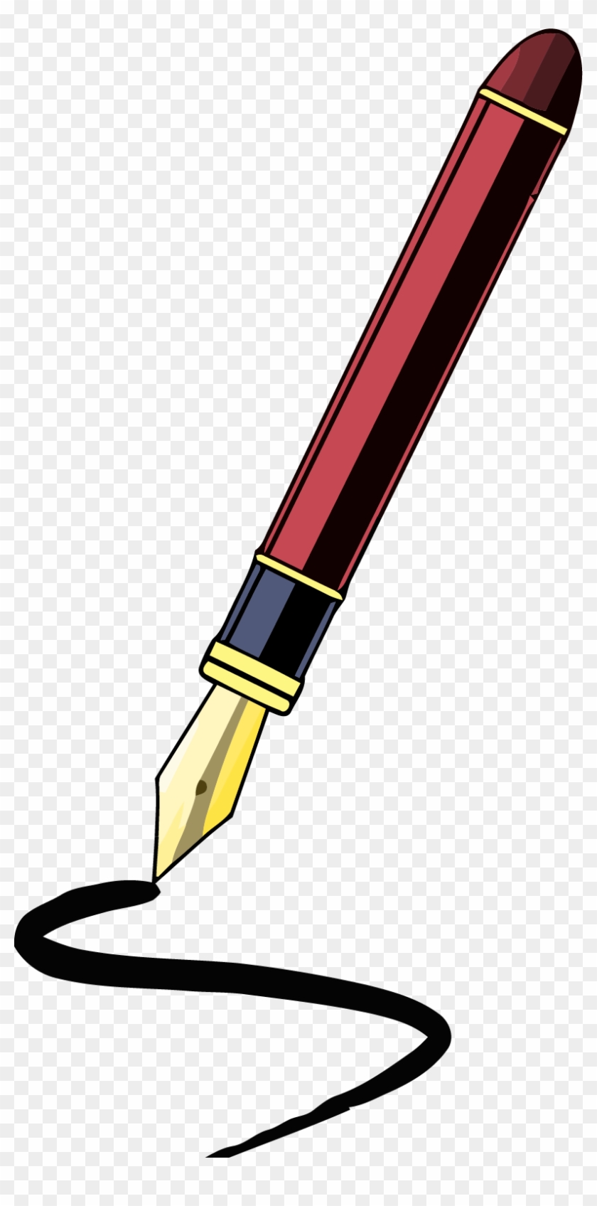 Fancy Pen Clipart Png - Writing Pen Clip Art Png #170136