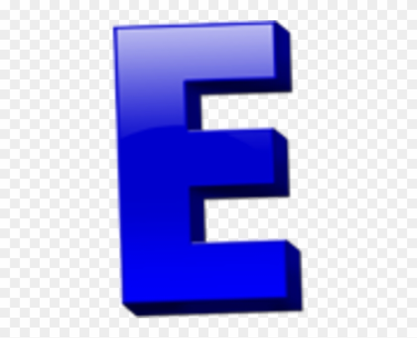 E Clipart - Letter E Color Blue #170147