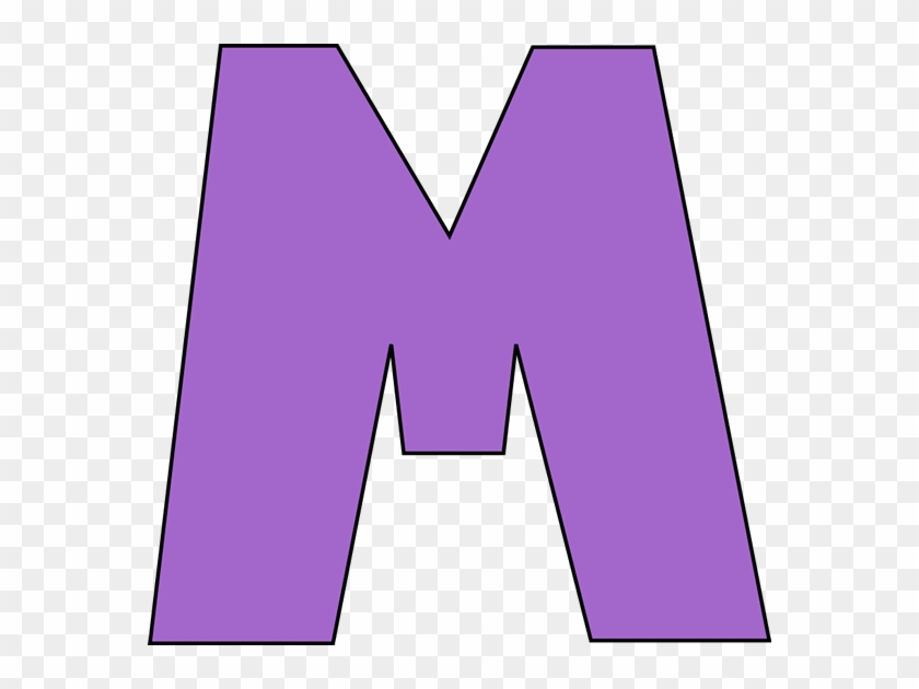 Purple Letter M Clip Art - Letter M Clipart Free #170153