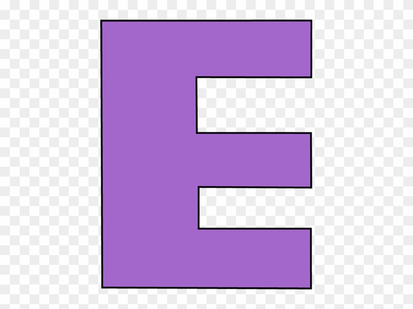 Purple Letter E Clip Art - Letter E Clip Art #170158