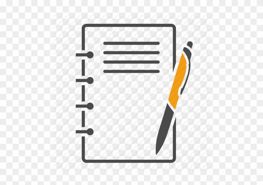 Compose, Education, Learning, Page, Paper, Pen, School, - Pen And Book Icon #170162
