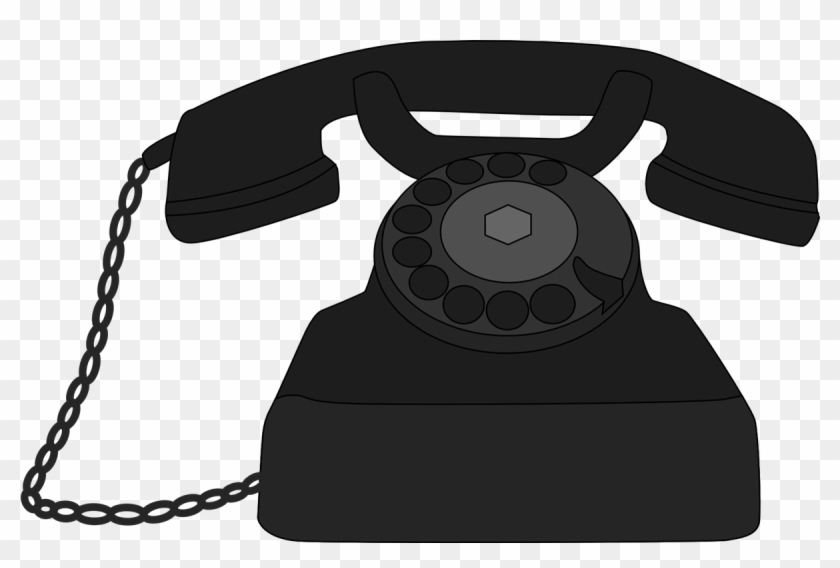 Telephone Clipart Old Phone - Old Black Telephone Clipart #170315