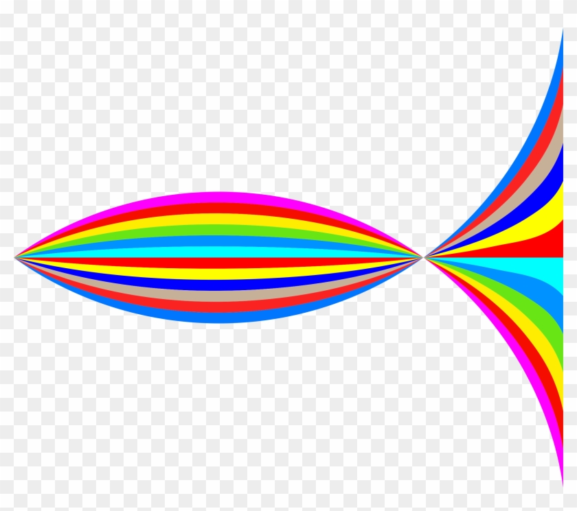 Fish - Rainbow Beam Transparent Background #170330