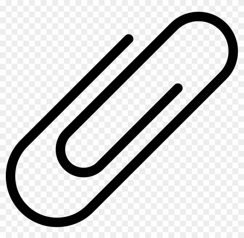 Thin Attachment Paper Clip Comments - Paper Clip Icon Png #170331