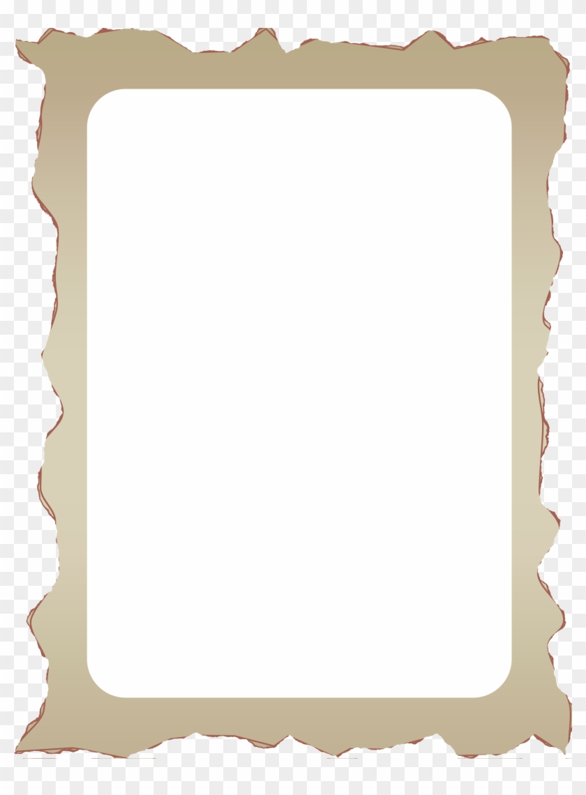 Old Paper Transparent Border Clipart - Picture Frame #170431