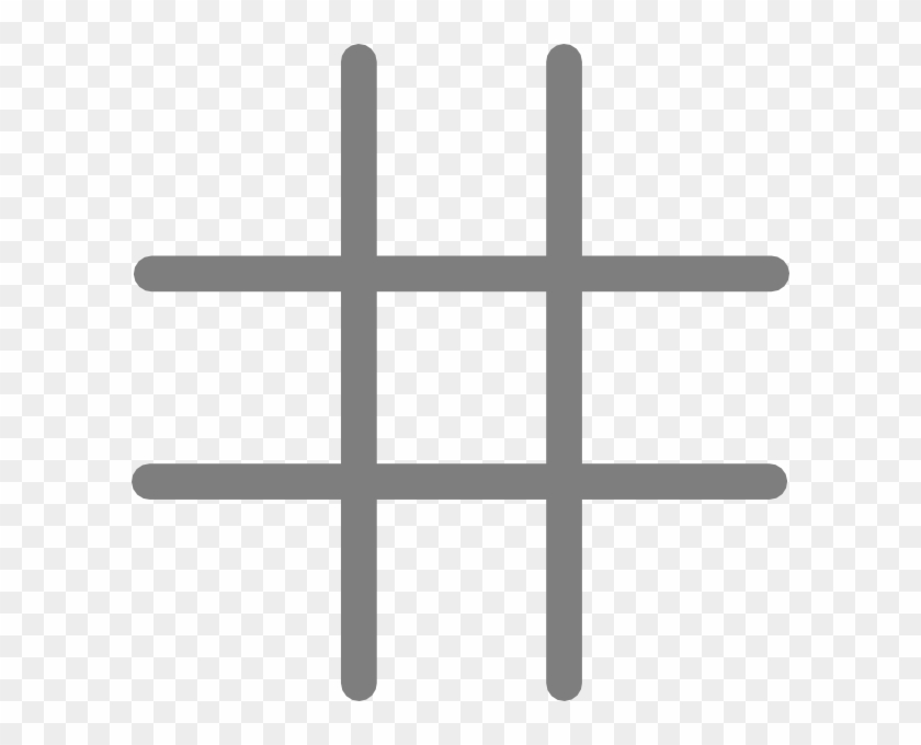 Grid Clipart Blank - Tic Tac Toe Board Clipart #170527