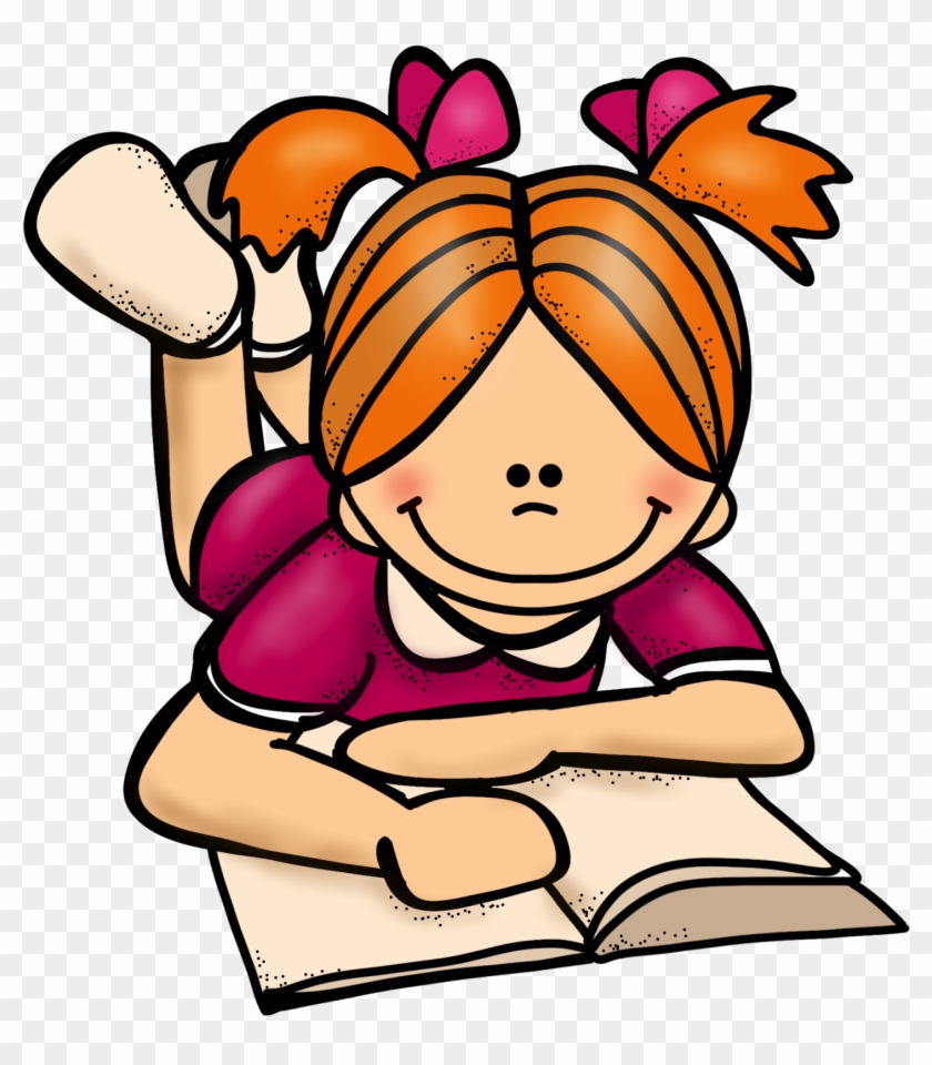 Student Working Read A Book Clipart - Reading Clipart Melonheadz #170560