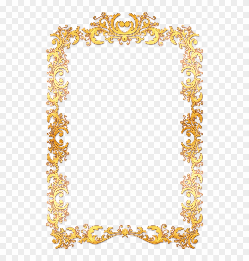 Frame Vintage Gold Ornate - Gold Vintage Frame Border Png #170603