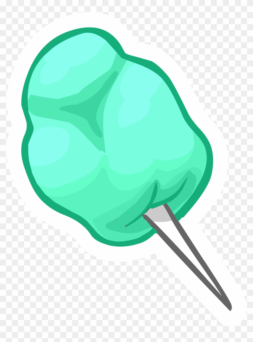 Cotton Candy Clipart Club Penguin - Green Cotton Candy Png #170647