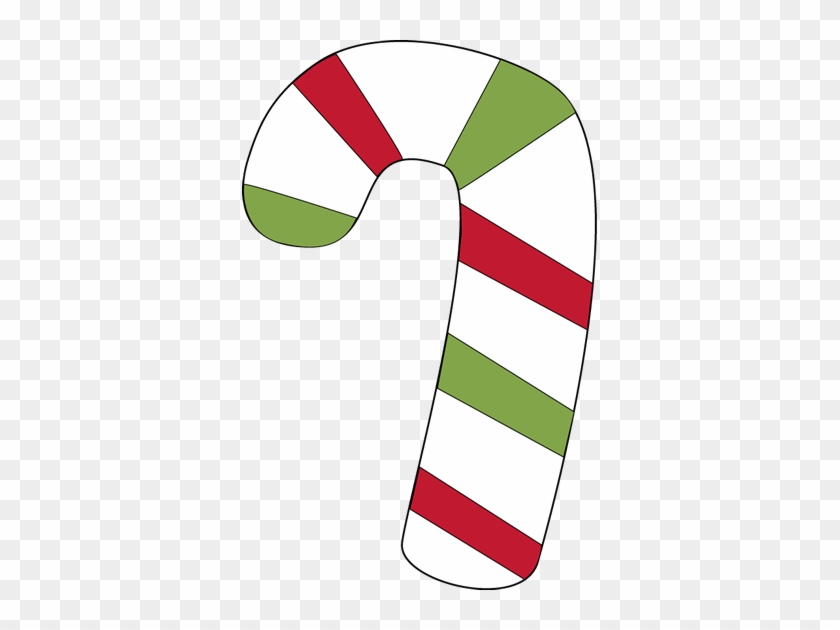 Red And Green Candy Cane Clip Art - Candy Cane Green And Red #170653
