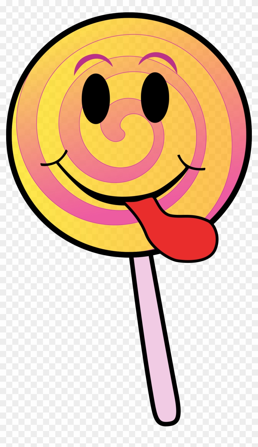Clipart - Lollipop Smiley - Lollipop Clip Art #170662