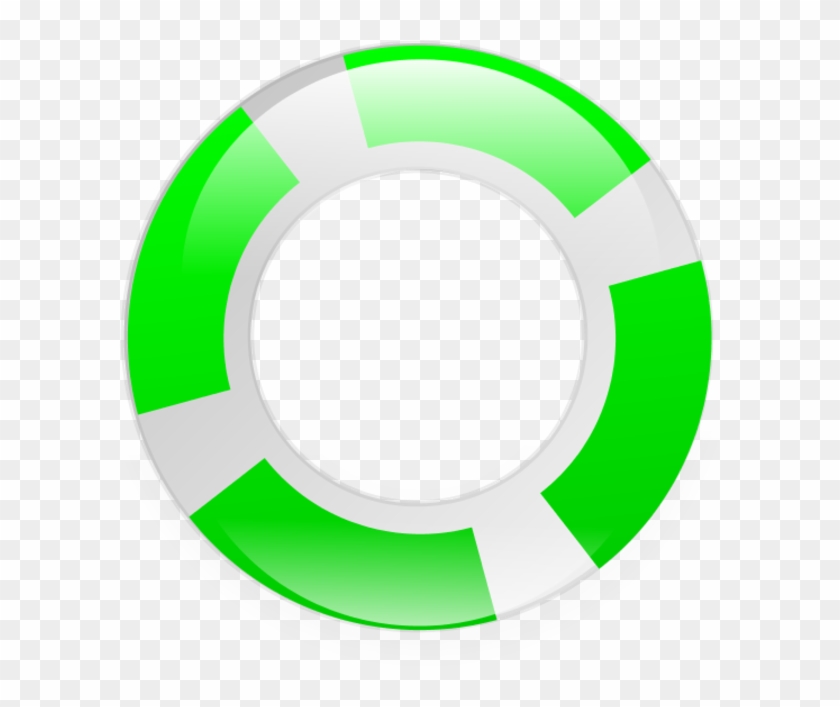 Green Life Saver Clipart - Computer #170799