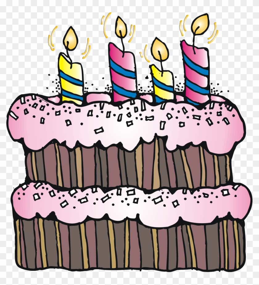 Cartoon Birthday Cake Clipart - Free 4th Birthday Clipart #170801