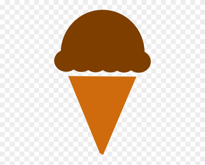 Chocolate Ice Cream Silhouette Clipart - Chocolate Ice Cream Clipart #170822