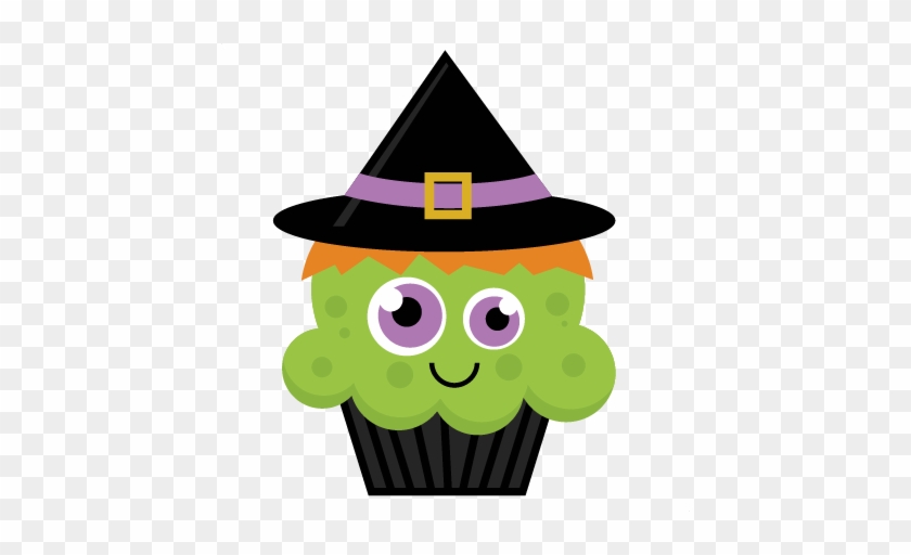 Witch Cupcake Svg Cut File Halloween Svg Cut Files - Halloween Cupcake Clipart #170870