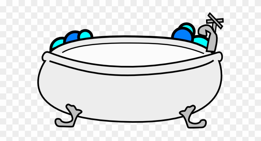 bathtub with bubbles clipart