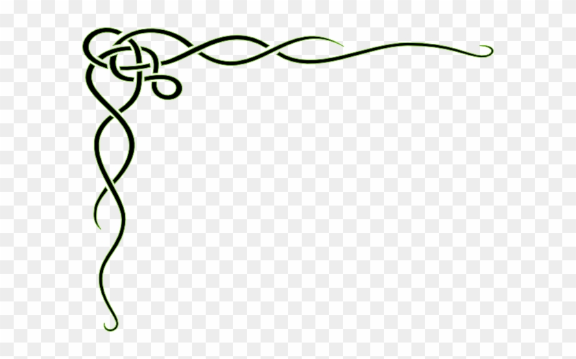 Line Clipart Curly - Vine Border #171063